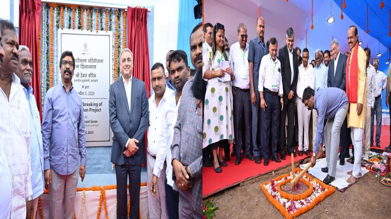 CM Soren attends the ground breaking ceremony of the expansion project of The Tinplate Company of India Limited 