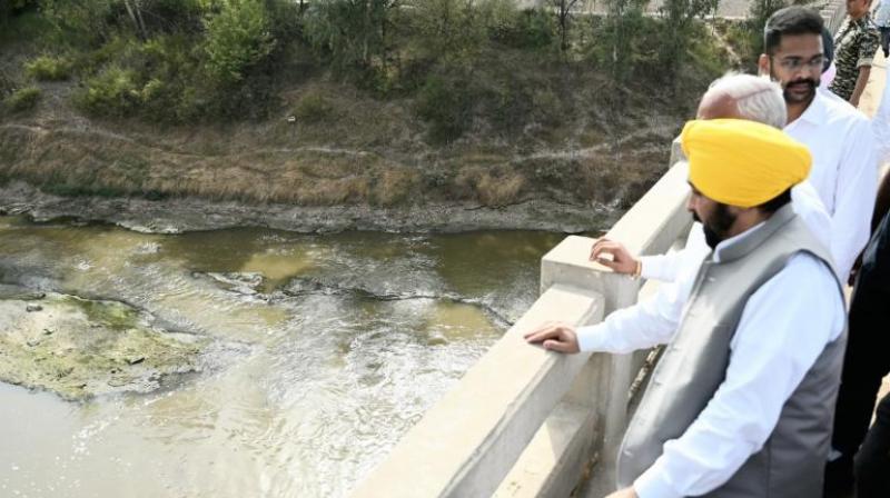 CM Mann reviewed flood prevention works Ghaggar River news in hindi