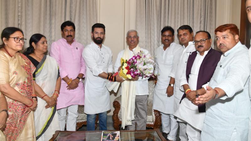 Chirag Paswan had a courtesy meeting with the Governor