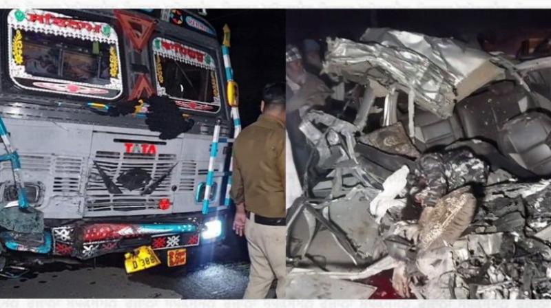 Punjab News horrific collision between truck and a car in Amritsar, one person's head was severed in the accident