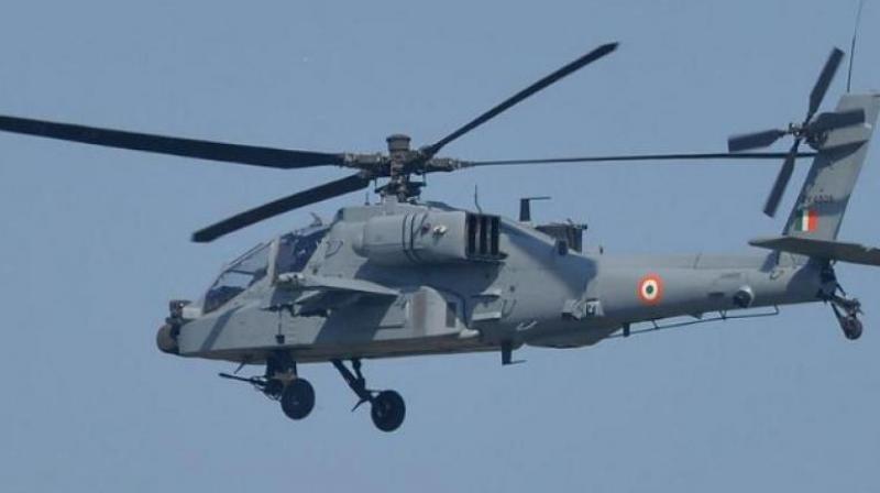 Indian Air Force Apache helicopter Emergency Landing in Ladakh, pilot safe