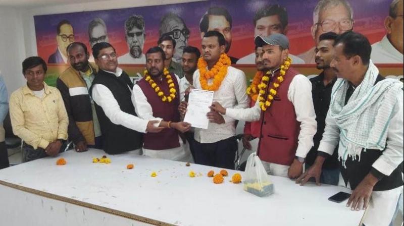National Youth LJP nominated Ganesh Yadav as District President of Darbhanga