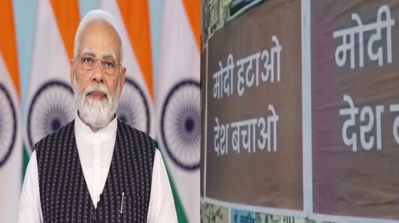 Posters against PM Modi put up in Delhi, nearly 100 FIRs registered