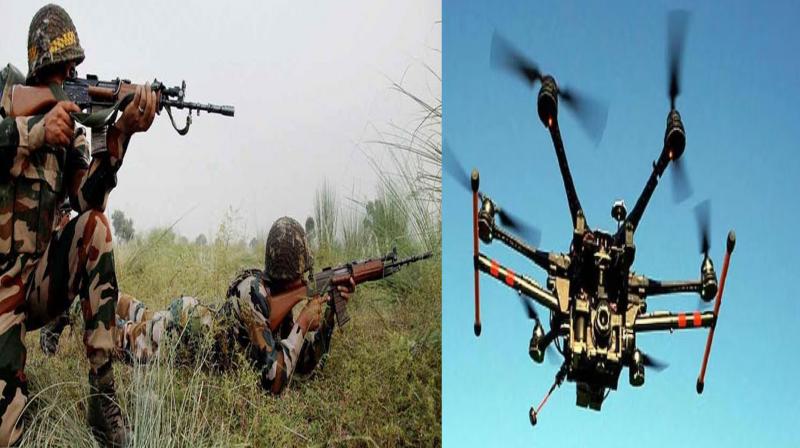 Jammu and Kashmir: BSF fires at Pakistani drone along International Border in Samba