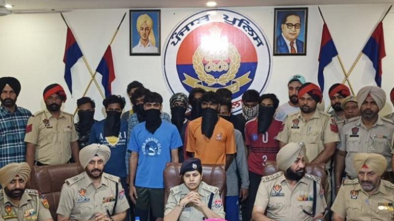  Gangster Lakhbir Landa gang arrested News in Hindi