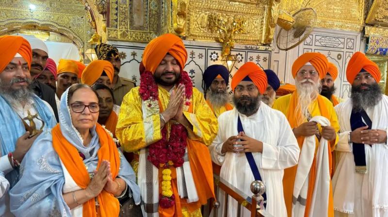 Union Minister of State Ravneet Singh Bittu paid obeisance at Sachkhand Shri Hazur Sahib Nanded