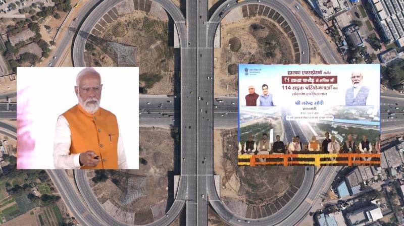  PM Modi inaugurated and foundation stone of 114 National Highway projects news in hindi