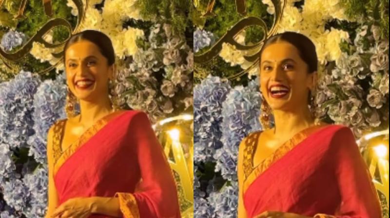 Taapsee Pannu Makes FIRST Public Appearance After Marrying Mathias Boe news in Hindi