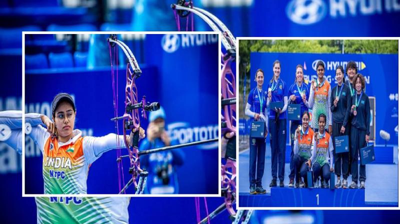 Praneet Kaur won gold medal in World Cup Archery news in hindi