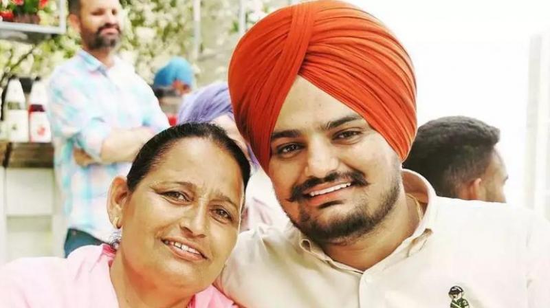 Sidhu Moosewala and Mother Charan Kaur